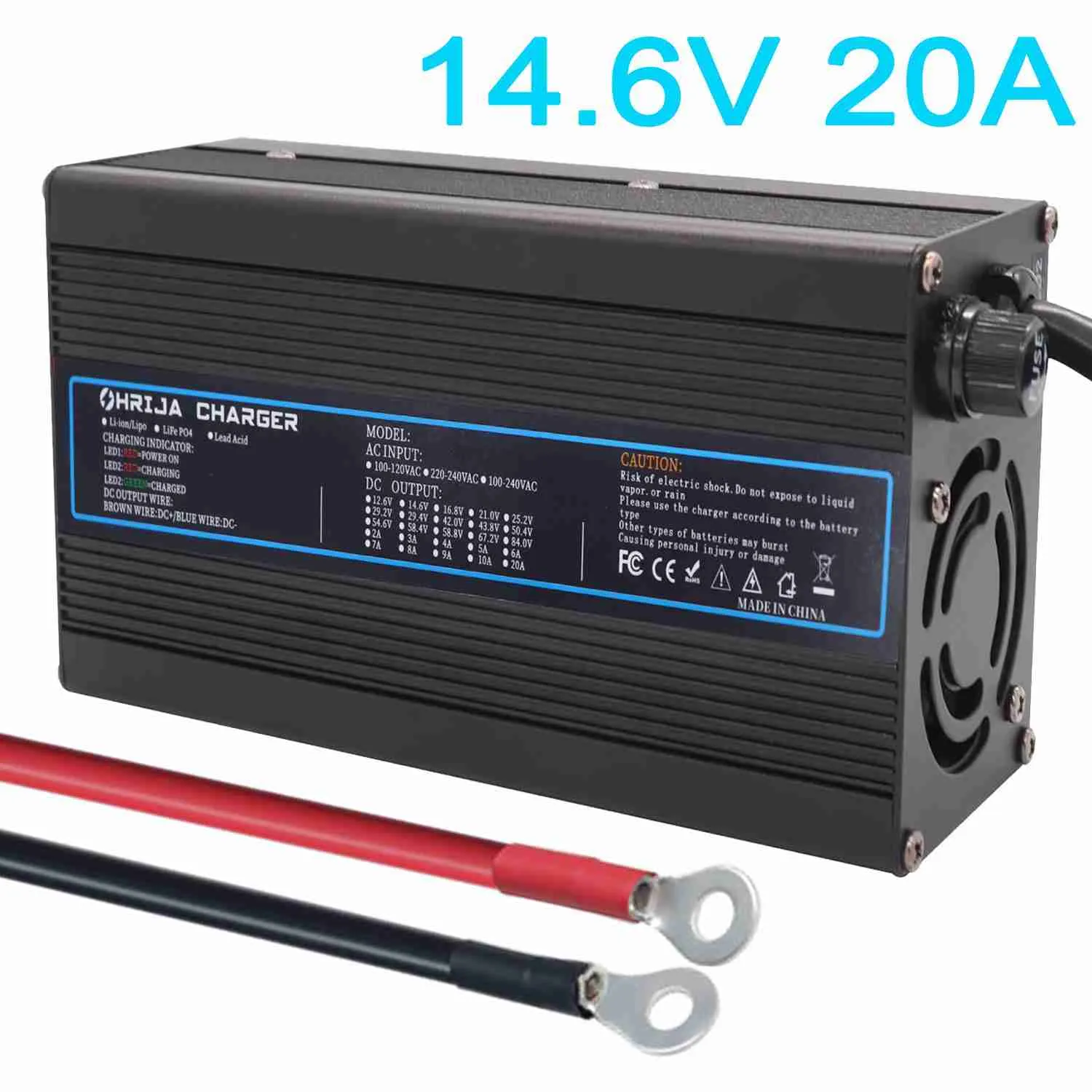 3. Carregador de campista OHRIJA HRH500 14.6V 20A