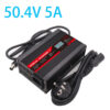 OHRIJA 50.4V 5A LCD Lithium Battery Charger suitable for 12S 44.4V Li-ion batteries | Wide AC Input, Multi-Country Plugs & Custom DC Output Connectors