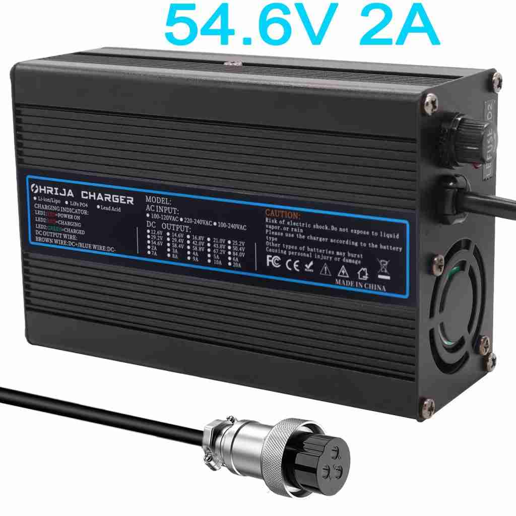 How Long Does It Take to Fully Charge a 48 Volt Golf Cart? 3 54.6V 2A charger