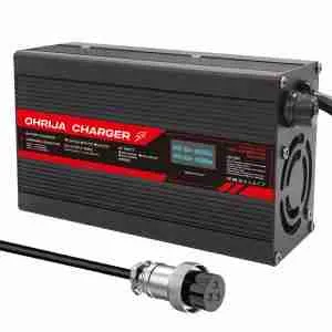 OHRIJA electric scooter charger 67.2V 6A OLED charger makes it suitable for 16S 60V Li-ion batteries