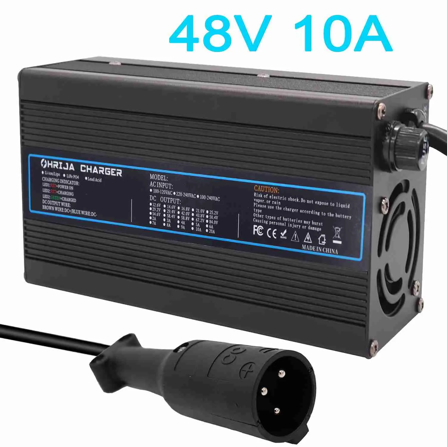 2. OHRIJ Club Car 48V 10A Golfkarlader