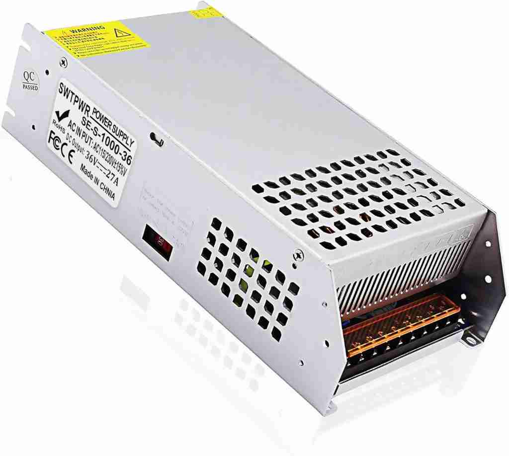 9 Essential Applications for Switching Power Supplies in Consumer Electronics 9 DC 36V 27A 1000W Power Supply AC to DC Converter 110V to 36V Power Adapter 36V Transformer Designed for LED Light Car Stereo Automotive Electronics Industrial Equipment (36V-27A-1000W, 36V)