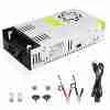 Alimentatore 12V 50A 600W Convertitore da CA a CC Trasformatore da 110V/120V a 12V Driver LED Ventola di raffreddamento intelligente Progettato per strisce LED, CCTV e dispositivi per auto (CC12V, 12V-50A-600W)
