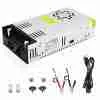 Alimentation 24 V, convertisseur AC/DC 24 V 15 A 360 W, transformateur 110 V/120 V vers 24 V, pilote LED, ventilateur de refroidissement intelligent conçu pour les bandes LED, la vidéosurveillance et les appareils automobiles (DC24 V, 24 V-15 A-360 W)