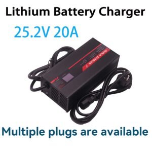 OHRIJA 24v lithium ion battery charger 25.2V 20A charger makes it suitable for 6S 22.2V Li-ion Battery Chargers