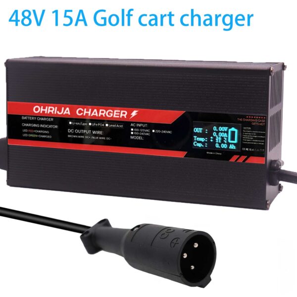 6 Alternatives to the EZGO 48V Charger: An Expert 2026 Guide 2 1. OHRIJA 48V 15A Smart Golf Cart Charger