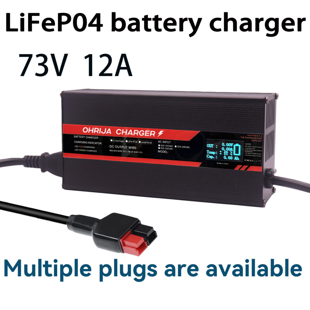 5 Reasons Why a Golf Cart Charger Stops Working and How to Fix It 3 OHRIJA 60V Lifepo4 battery charger 73V 12A charger makes it suitable for 20S 73V Lifepo4 batteries