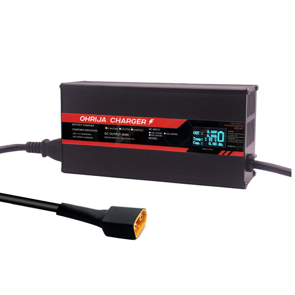 OHRIJA 12V Lifepo4 battery charger 14.6V 30A charger makes it suitable for 4S 14.6V Lifepo4 batteries