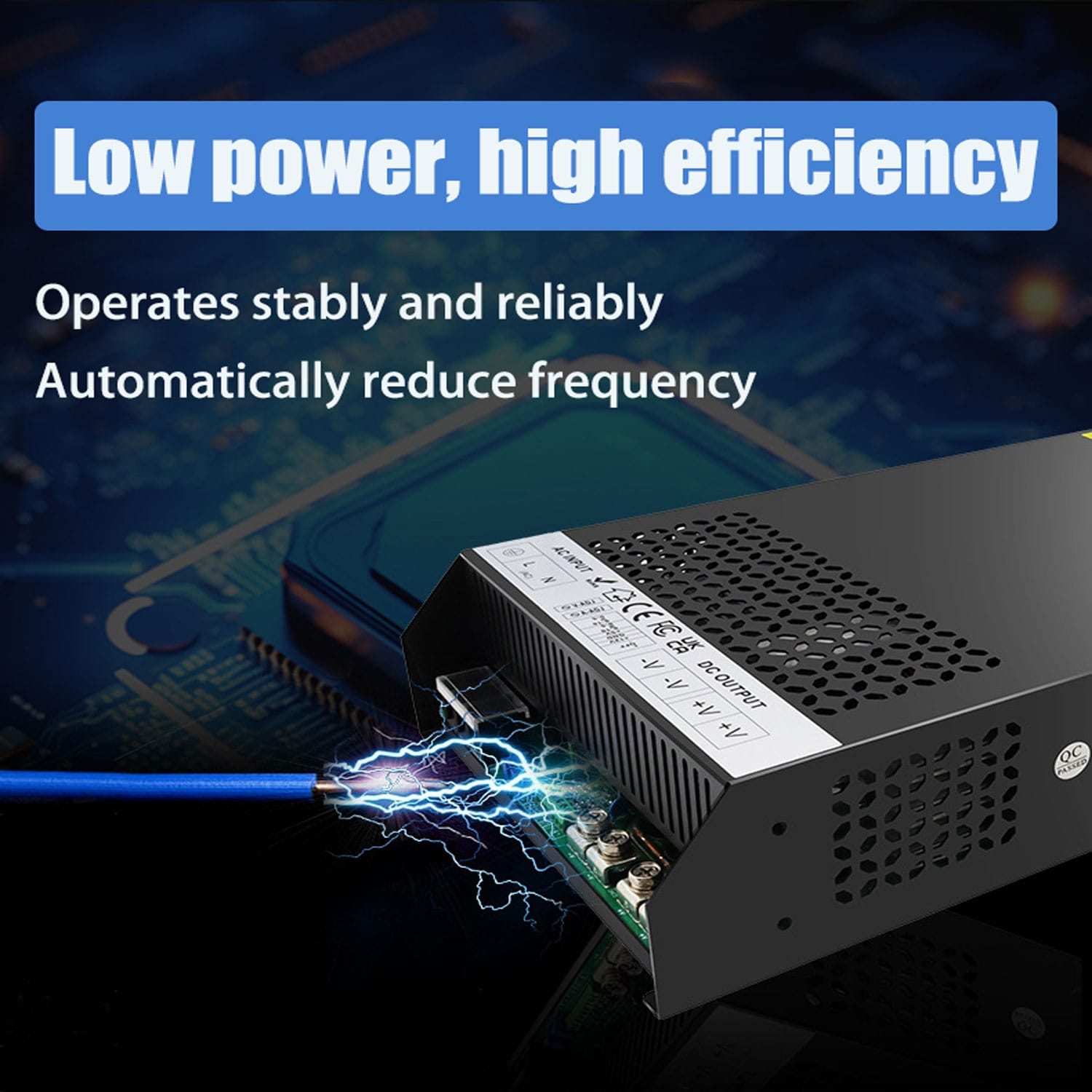 SE‑3000 Series 3000W High Power AC‑DC Switching Power Supply | AC185‑265V Input, Multiple DC Output 12V 24V 36V 48V 60V 72V 80‑120V & Custom Voltage For Industrial Equipment 3 2 1