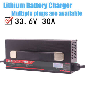 OHRIJA 33.6v lithium ion battery charger 33.6V 30A charger makes it suitable for 8S 29.6V Li-ion Battery Chargers