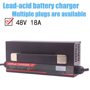 OHRIJA 48V Lead Acid Battery Charger 48V 18A Charger, Suitable for 4S 55.2V Lead Acid Batteries