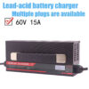 OHRIJA 60V Lead Acid Battery Charger 60V 15A Charger, Suitable for 5S 69V Lead Acid Batteries