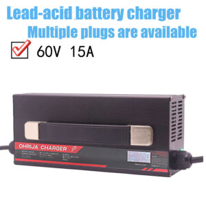 OHRIJA 60V Lead Acid Battery Charger 60V 15A Charger, Suitable for 5S 69V Lead Acid Batteries