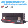 OHRIJA 72V Lead Acid Battery Charger 72V 13A Charger, Suitable for 6S 82.8V Lead Acid Batteries