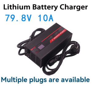 OHRIJA 79.8V lithium ion battery charger 79.8V 10A charger makes it suitable for 19S 70.3V Li-ion Battery Chargers