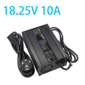 OHRIJA 18.25V 10A Aluminum Alloy Lithium Battery Charger for 5 Series 16V  Lifepo4 Battery