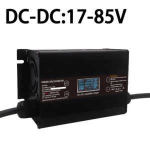 Регулируемое зарядное устройство OHRIJA 20A DC-DC, входное напряжение 17-85 В, выходное напряжение 20-88.2 В, ток 20 А, цифровой ЖК-дисплей, зарядка CC CV для литий-железо-фосфатных / литиевых / свинцово-кислотных аккумуляторов.