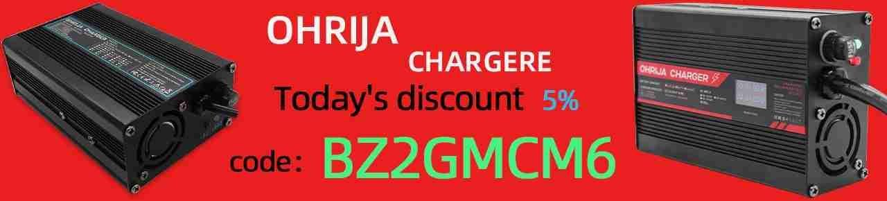 5 % de code de réduction pour le chargeur Ohrija